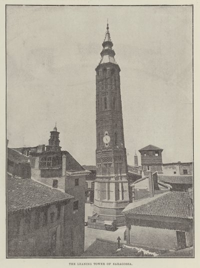 De scheve toren van Saragossa door English Photographer