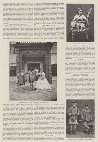 Het Leven van de Hertog van Clarence door English Photographer