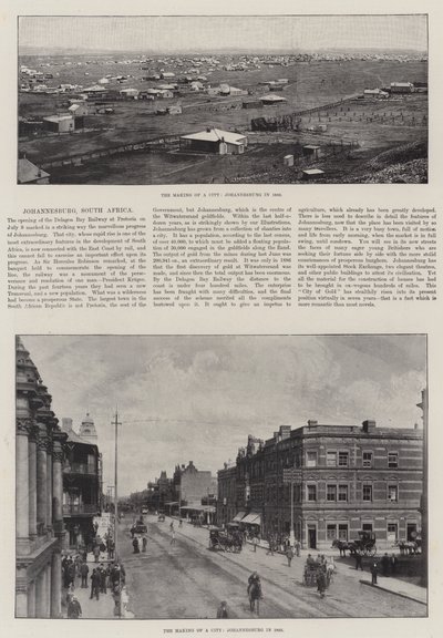 De opkomst van een stad, Johannesburg, Zuid-Afrika door English Photographer