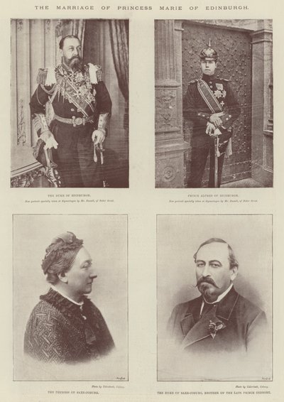 Het huwelijk van prinses Marie van Edinburgh door English Photographer