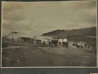 De Mess, waarschijnlijk op het Sound Ranging-trainingsstation in de Vogezen, 1915 door English Photographer