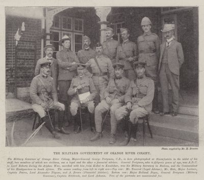 De militaire gouverneur van de Oranje Rivier Kolonie door English Photographer