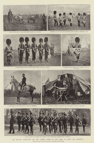 De Militaire Manoeuvres en de Camera, Scènes in de Kampen van Churn en Crookham door English Photographer
