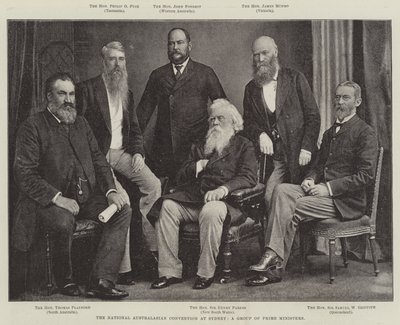 De Nationale Australaziatische Conventie in Sydney, een Groep van Eerste Ministers door English Photographer