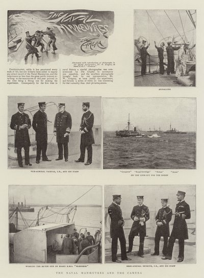 De marine-oefeningen en de camera door English Photographer