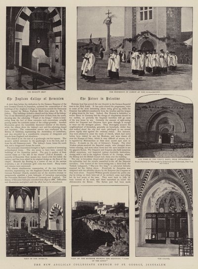 De nieuwe Anglicaanse collegiale kerk van St. George, Jeruzalem door English Photographer