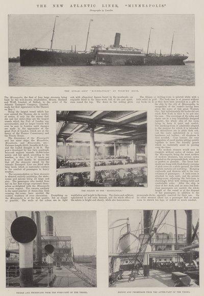 De nieuwe Atlantische lijnboot, Minneapolis door English Photographer
