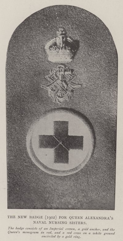 Het Nieuwe Insigne (1902) voor de Koninklijke Verpleegsters van Koningin Alexandra door English Photographer