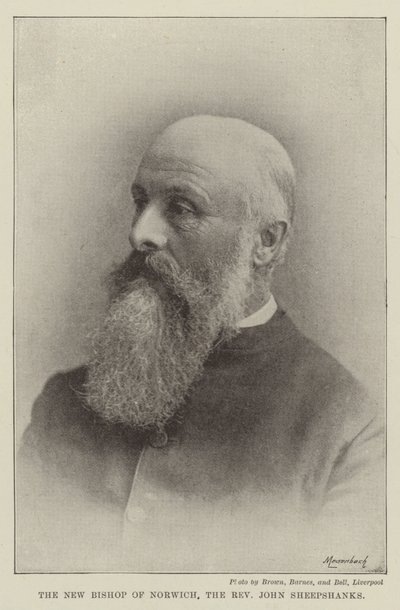 De nieuwe bisschop van Norwich, de eerwaarde John Sheepshanks door English Photographer