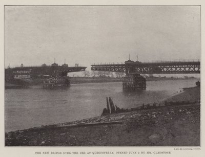 De Nieuwe Brug over de Dee bij Queensferry, geopend op 2 Juni door Mr Gladstone door English Photographer
