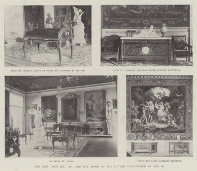 De Nieuwe Louis XIV, XV en XVI Kamers in het Louvre, ingehuldigd op 20 mei door English Photographer