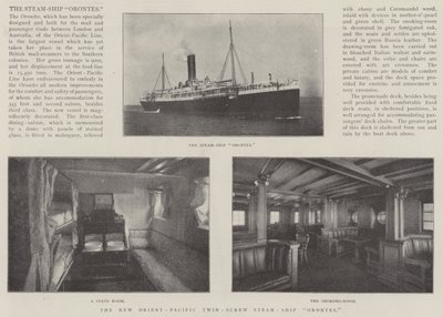 Het nieuwe Oriënt-Pacifische tweeschroefstoomschip Orontes door English Photographer