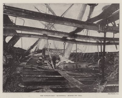Het Nitraatschip Micronesia, verbrand bij Deal door English Photographer