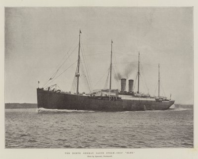 Het Noord-Duitse Lloyd stoomschip Elbe door English Photographer