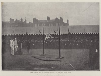 De Oxford en Cambridge Sporten, Swanwicks Hoogspringen door English Photographer