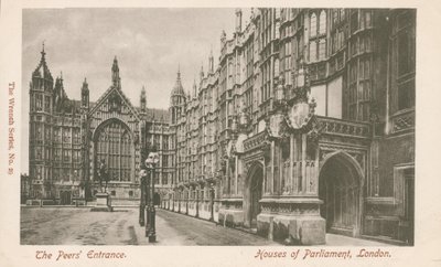 De Peers Entrance, Houses of Parliament, Londen door English Photographer