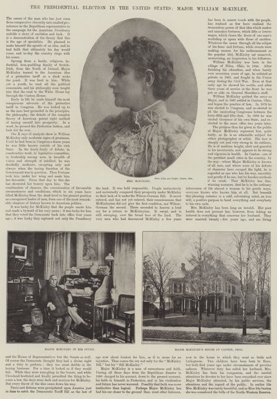 De presidentsverkiezingen in de Verenigde Staten, majoor William McKinley door English Photographer