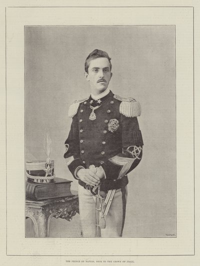 De Prins van Napels, Erfgenaam van de Kroon van Italië door English Photographer