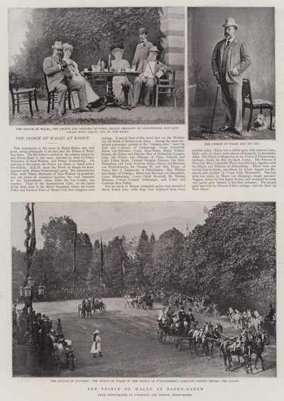 De Prins van Wales in Baden-Baden door English Photographer