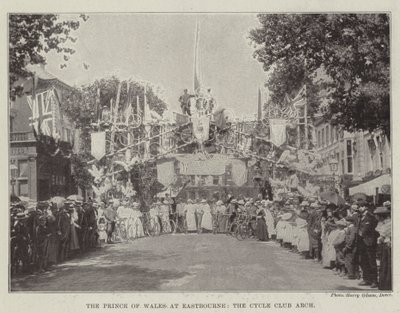 De prins van Wales in Eastbourne, de Cycle Club Arch door English Photographer