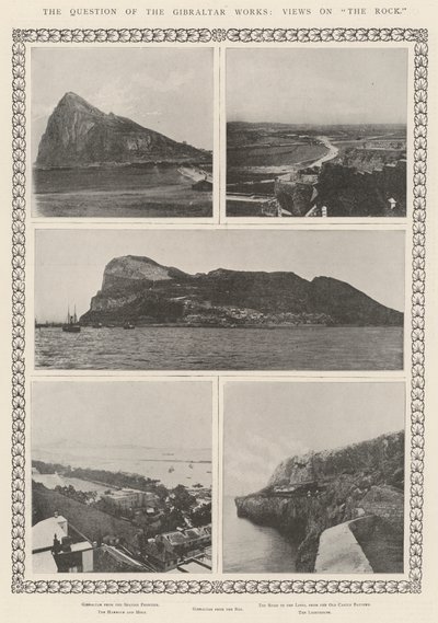 De Kwestie van de Gibraltar Werken, Uitzichten op De Rots door English Photographer