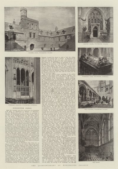 Het vijfhonderdjarig bestaan van Winchester College door English Photographer