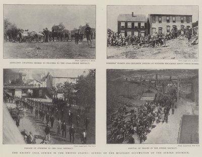 De recente kolenstaking in de Verenigde Staten, scènes van de militaire bezetting van het stakingsdistrict door English Photographer