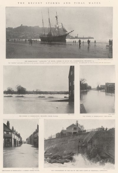De Recente Stormen en Getijgolven door English Photographer