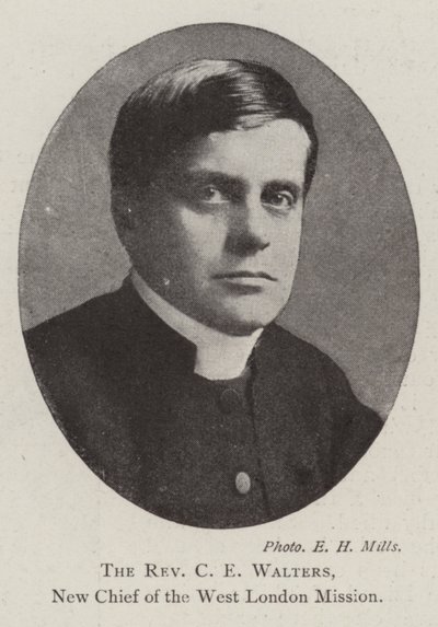 De eerwaarde C E Walters, nieuwe chef van de West London Mission door English Photographer