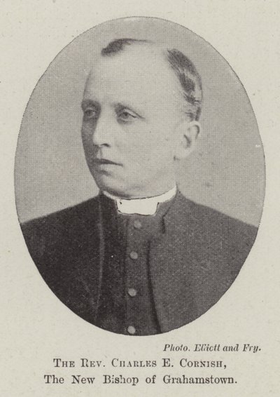 De eerwaarde Charles E Cornish, de nieuwe bisschop van Grahamstown door English Photographer