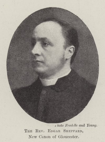 De eerwaarde Edgar Sheppard, nieuwe kanunnik van Gloucester door English Photographer