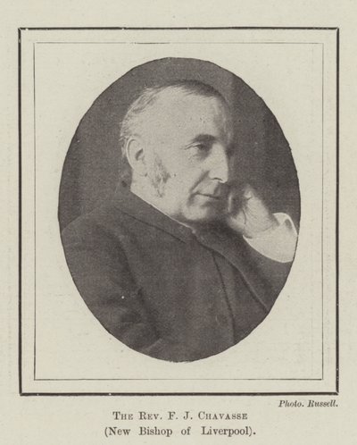 De eerwaarde F J Chavasse, nieuwe bisschop van Liverpool door English Photographer