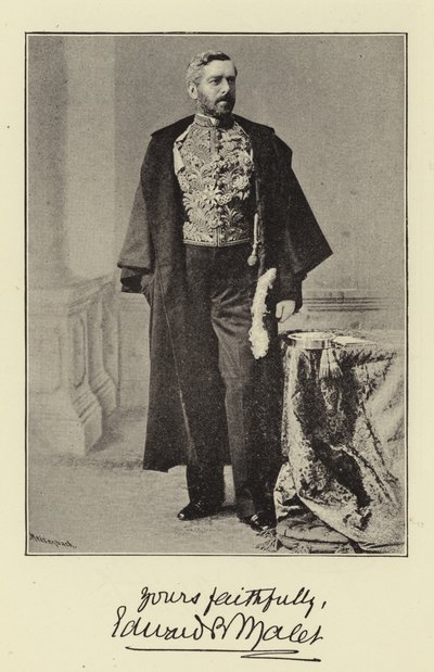De Zeer Eerwaarde Sir Edward Malet, GCB, Ambassadeur van Hare Majesteit aan het Hof van Duitsland door English Photographer