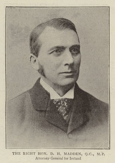 De zeer eerbiedwaardige D H Madden, QC, MP door English Photographer