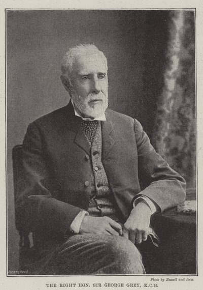 De Zeer Eerwaarde Sir George Grey, KCB door English Photographer