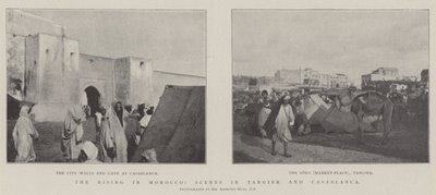 De Opstand in Marokko, Scènes in Tanger en Casablanca door English Photographer