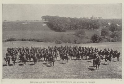De Royal East Kent Yeomanry, waarvan de dienst is geaccepteerd voor de Kaap door English Photographer