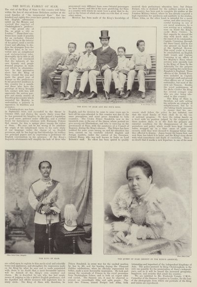 De Koninklijke Familie van Siam door English Photographer