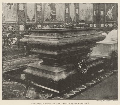De Sarcofaag van de wijlen Hertog van Clarence door English Photographer