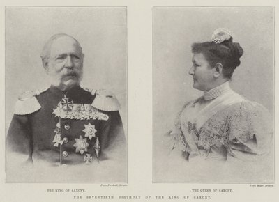 De zeventigste verjaardag van de koning van Saksen door English Photographer