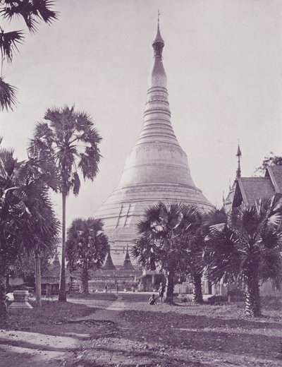 De Shway Dagon Pagode, Rangoon door English Photographer