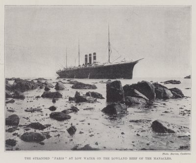 De Gestrande Parijs bij Laag Water op het Laaglandrif van de Manacles door English Photographer