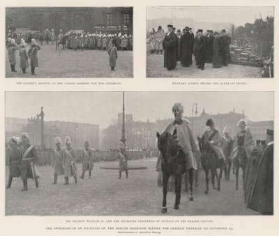De beëdiging van rekruten van het Berlijnse garnizoen voor de Duitse keizer op 23 november door English Photographer