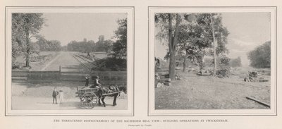 De Bedreigde Verminking van het Uitzicht op Richmond Hill, Bouwactiviteiten in Twickenham door English Photographer
