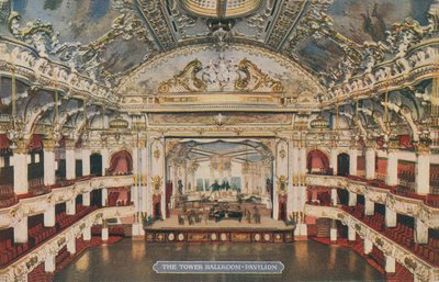 De Tower Ballroom - Paviljoen. Ansichtkaart verzonden in 1913 door English Photographer