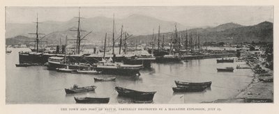 De Stad en Haven van Batum, Gedeeltelijk Vernietigd door een Magazijnexplosie, 25 Juli door English Photographer