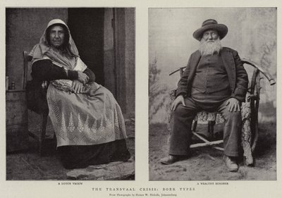 De Transvaal-crisis, Boertypes door English Photographer