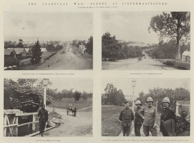 De Transvaaloorlog, scènes in Pietermaritzburg door English Photographer