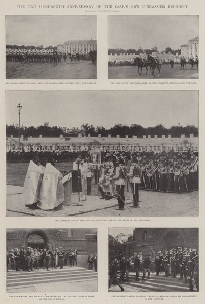 Het tweehonderdste jubileum van het Cuirassier Regiment van de Tsaar door English Photographer