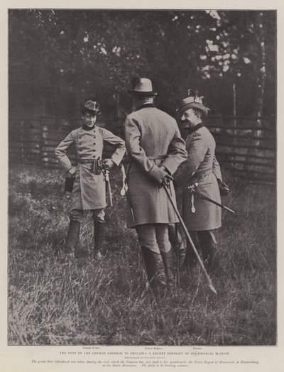 Het bezoek van de Duitse keizer aan Engeland, een recent portret van Zijne Keizerlijke Majesteit door English Photographer